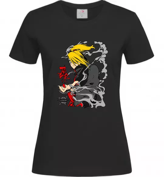 Жіноча футболка Дейдара Чорний фото