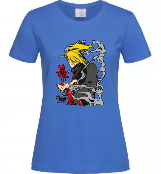 Жіноча футболка Дейдара Яскраво-синій фото
