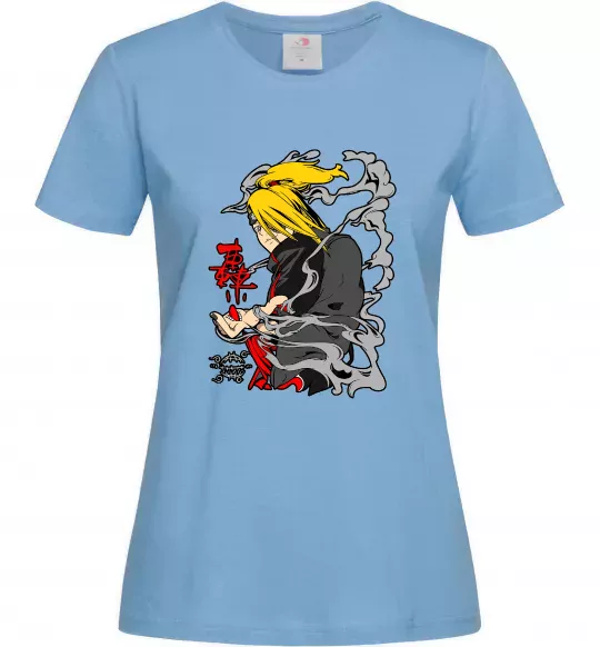 Жіноча футболка Дейдара Блакитний фото