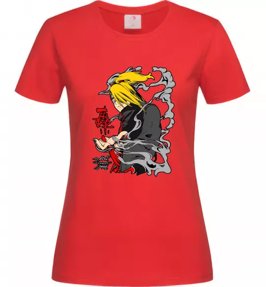 Жіноча футболка Дейдара Червоний фото