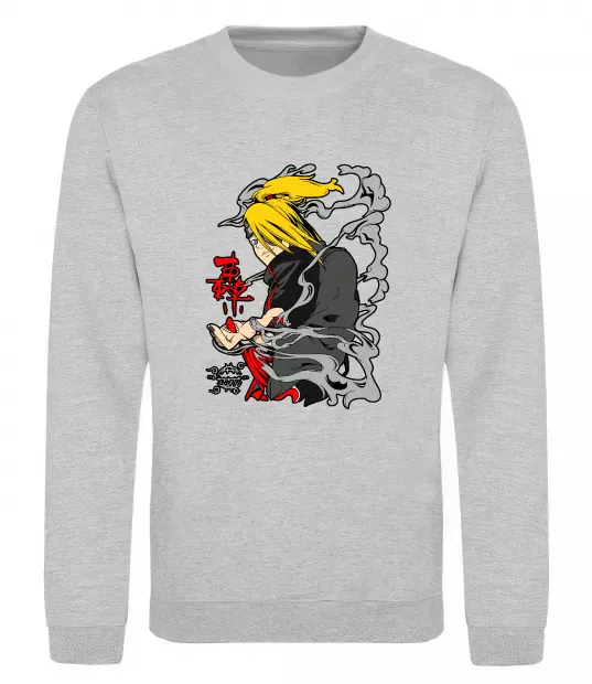 Світшот Дейдара Сірий меланж фото