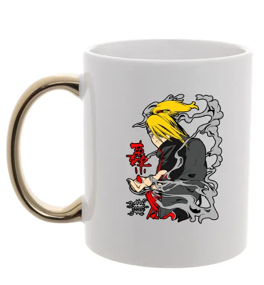 Чашка с цветной ручкой Дейдара Золото фото