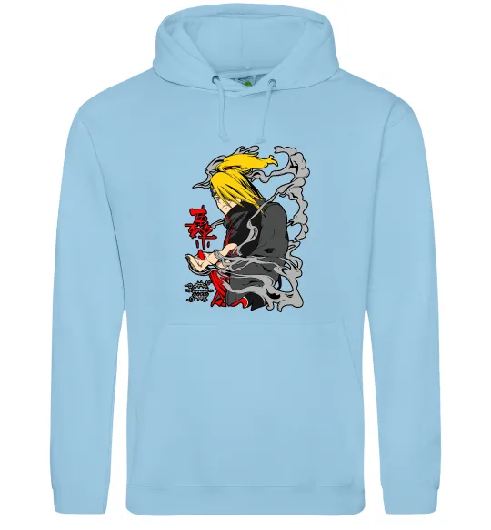 Мужская толстовка (худи) Дейдара Голубой фото