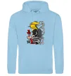 Мужская толстовка (худи) Дейдара Голубой фото