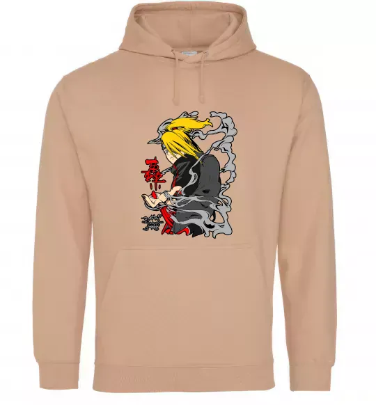 Женская толстовка (худи) Дейдара Песочный фото