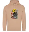 Женская толстовка (худи) Дейдара Песочный фото