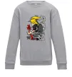 Детский Свитшот Дейдара Серый меланж фото