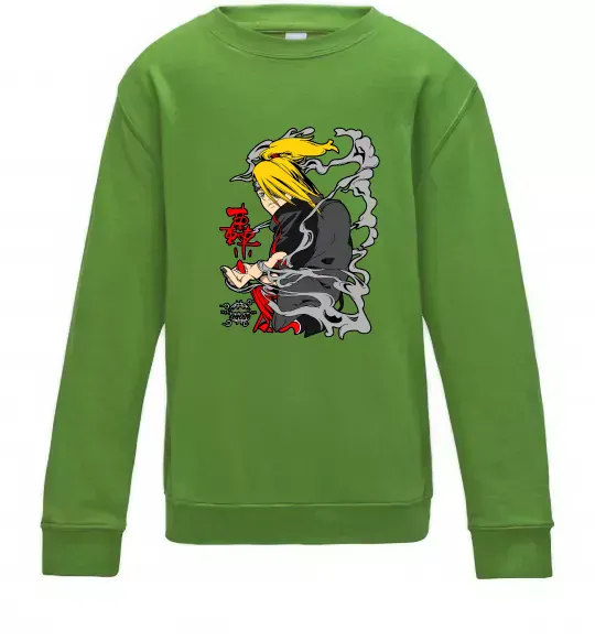 Детский Свитшот Дейдара Лаймовый фото