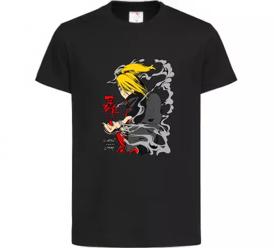 Детская футболка Дейдара Черный фото