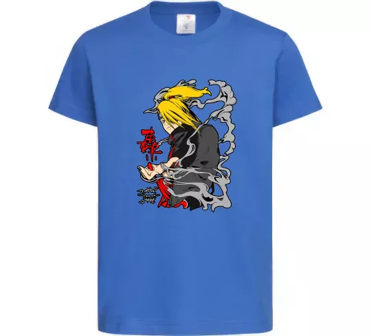 Детская футболка Дейдара Ярко-синий фото