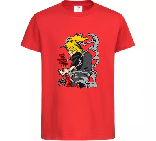 Детская футболка Дейдара Красный фото