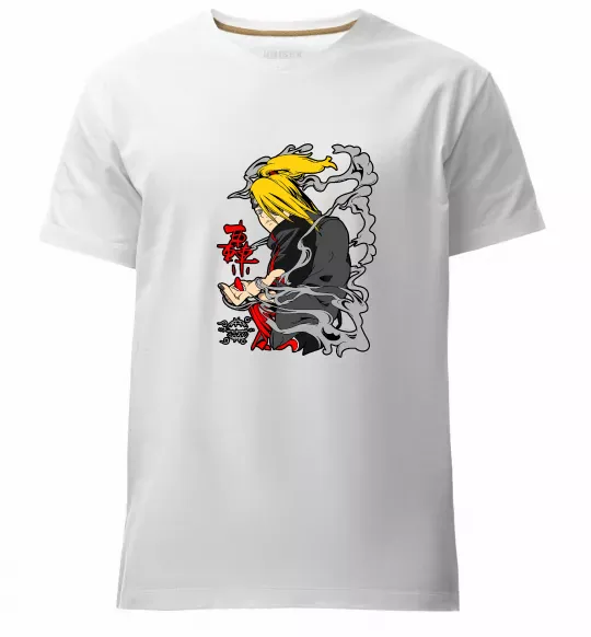 Чоловіча преміум футболка Дейдара Білий фото