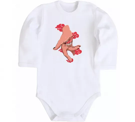 Детский боди Дейдара рука Белый фото