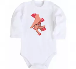 Детский боди Дейдара рука Белый фото