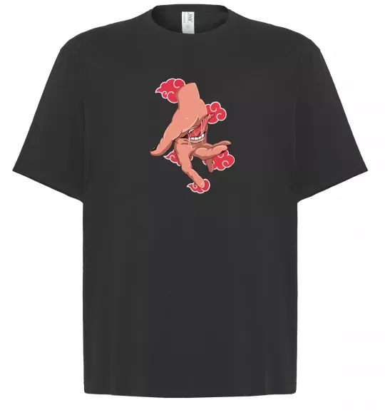 Футболка Оверсайз Дейдара рука Чорний фото