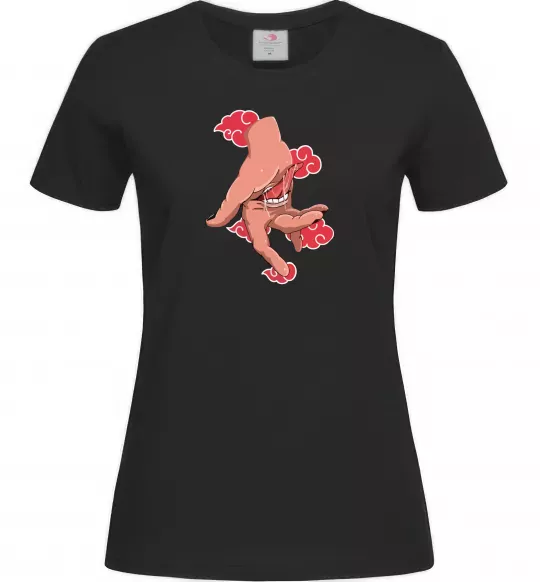 Жіноча футболка Дейдара рука Чорний фото