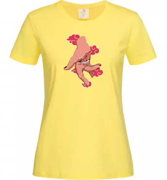 Жіноча футболка Дейдара рука Лимонний фото