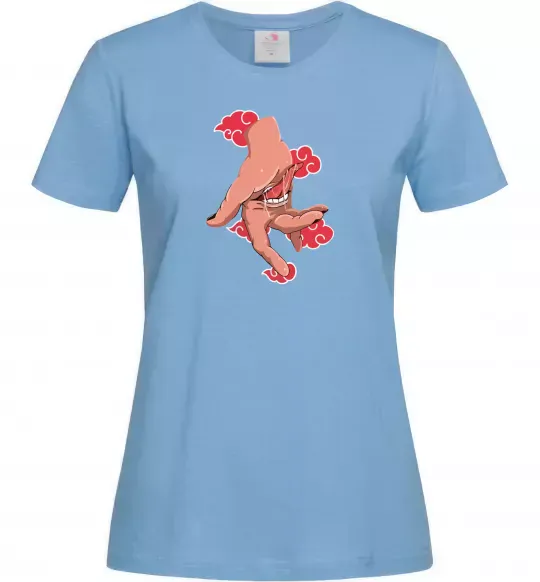 Жіноча футболка Дейдара рука Блакитний фото