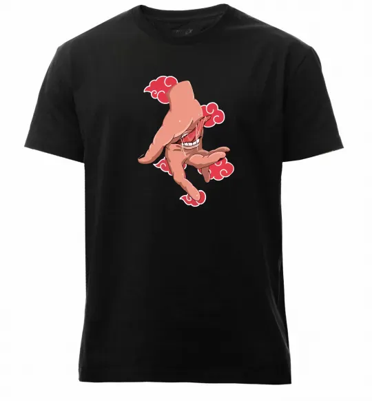 Мужская премиум футболка Дейдара рука Черный фото