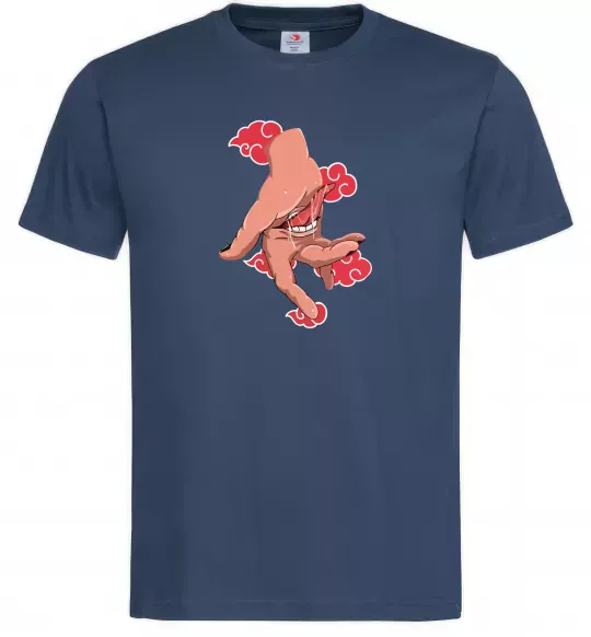 Мужская футболка Дейдара рука Темно-синий фото