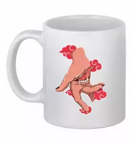 Чашка керамическая Дейдара рука Белый фото