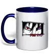 Чашка с цветной ручкой Uchiha Sasuke Глубокий темно-синий фото