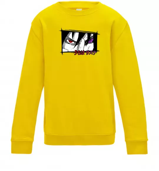 Дитячий світшот Uchiha Sasuke Сонячно жовтий фото