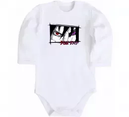 Детский боди Uchiha Sasuke Белый фото