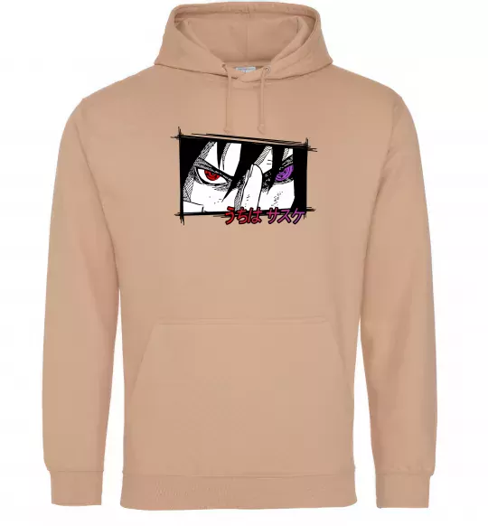 Чоловіча толстовка (худі) Uchiha Sasuke Пісочний фото