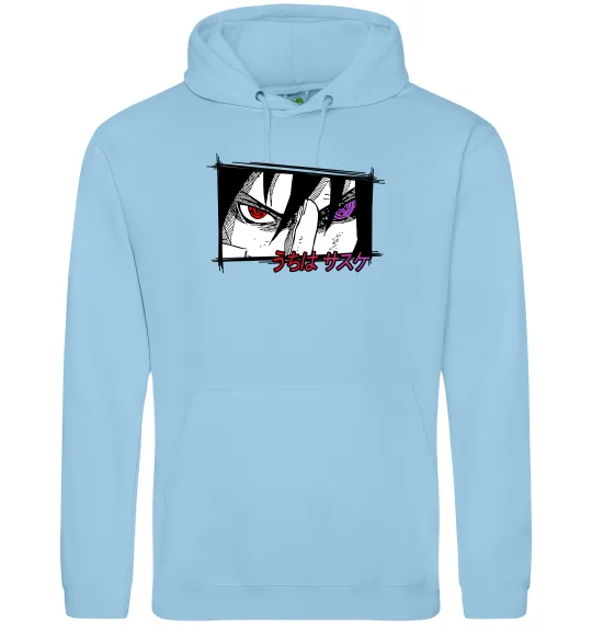 Жіноча толстовка (худі) Uchiha Sasuke Блакитний фото