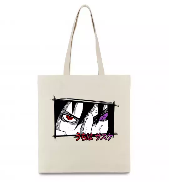 Эко-сумка Uchiha Sasuke Бежевый фото