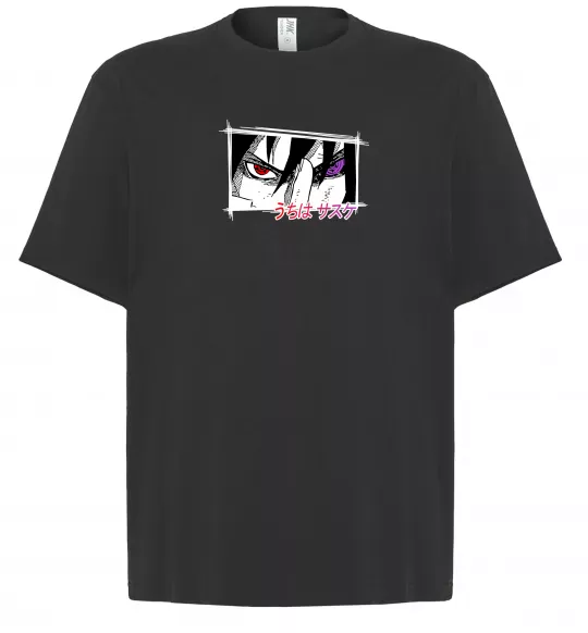 Футболка Оверсайз Uchiha Sasuke Черный фото