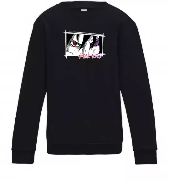 Дитячий світшот Uchiha Sasuke Чорний фото