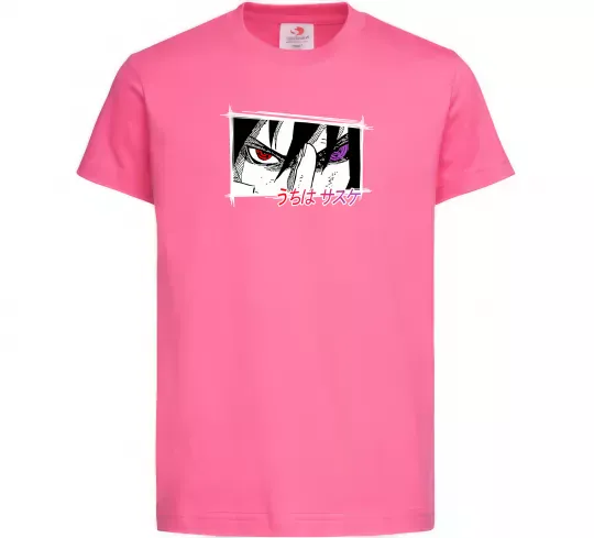 Детская футболка Uchiha Sasuke Ярко-розовый фото