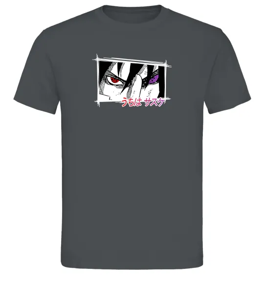 Мужская футболка Uchiha Sasuke Графит фото