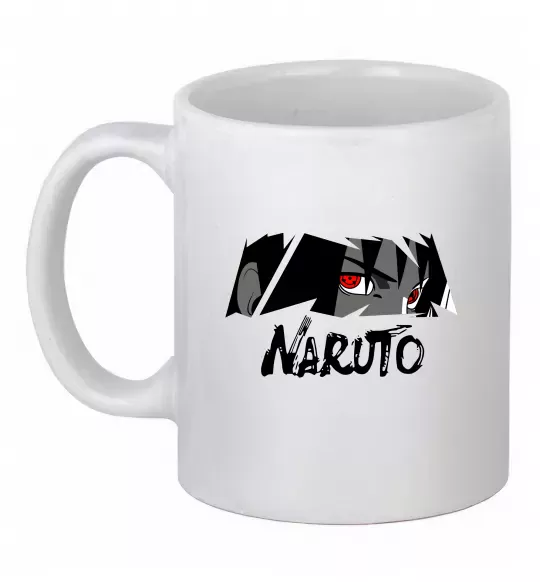 Чашка керамічна Naruito Uchiha Sasuke Білий фото