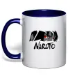 Чашка с цветной ручкой Naruito Uchiha Sasuke Глубокий темно-синий фото