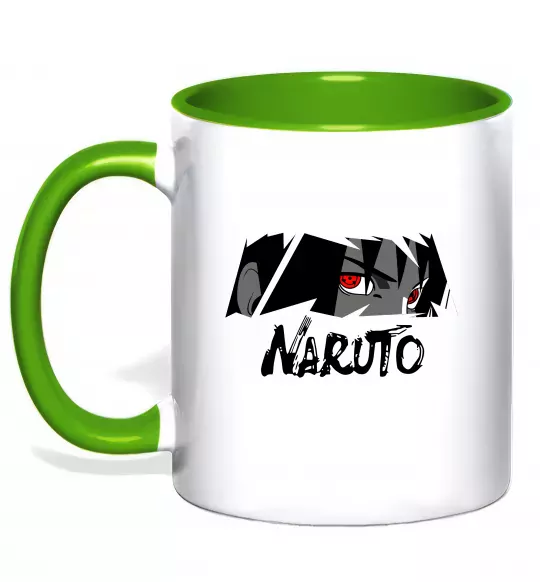 Чашка с цветной ручкой Naruito Uchiha Sasuke Зеленый фото