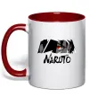 Чашка с цветной ручкой Naruito Uchiha Sasuke Красный фото