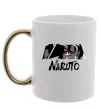 Чашка с цветной ручкой Naruito Uchiha Sasuke Золото фото
