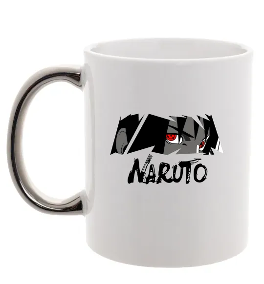Чашка с цветной ручкой Naruito Uchiha Sasuke Серебро фото