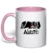 Чашка с цветной ручкой Naruito Uchiha Sasuke Нежно розовый фото