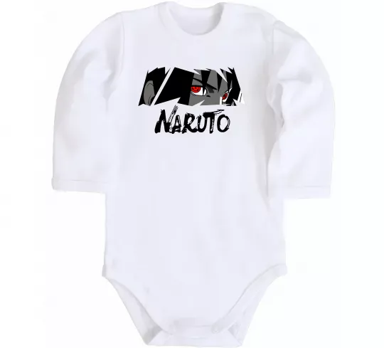 Детский боди Naruito Uchiha Sasuke Белый фото