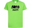 Дитяча футболка Naruito Uchiha Sasuke Лаймовий фото
