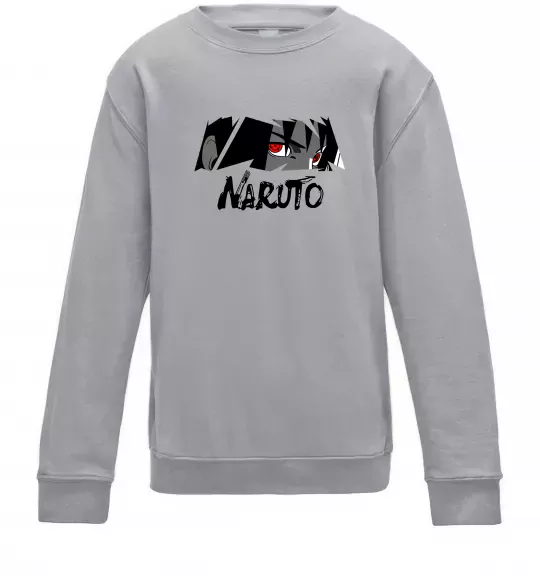 Дитячий світшот Naruito Uchiha Sasuke Сірий меланж фото