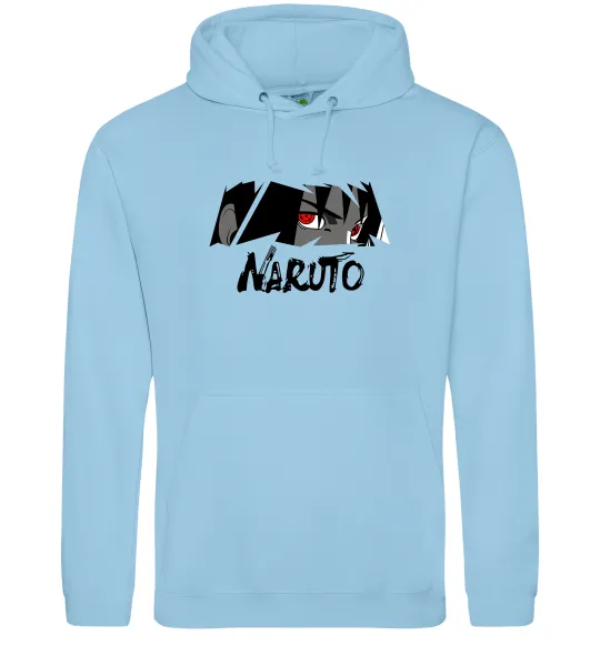 Мужская толстовка (худи) Naruito Uchiha Sasuke Голубой фото