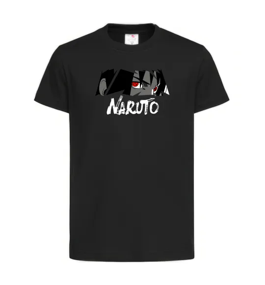 Дитяча футболка Naruito Uchiha Sasuke Чорний фото