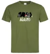 Чоловіча футболка Naruito Uchiha Sasuke Оливковий фото