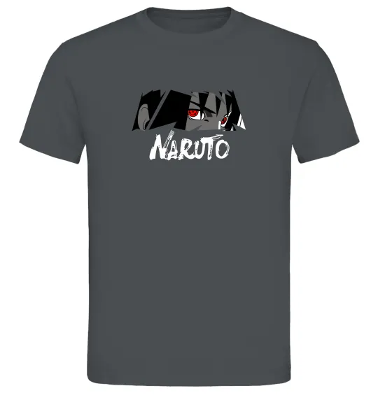 Чоловіча футболка Naruito Uchiha Sasuke Графіт фото