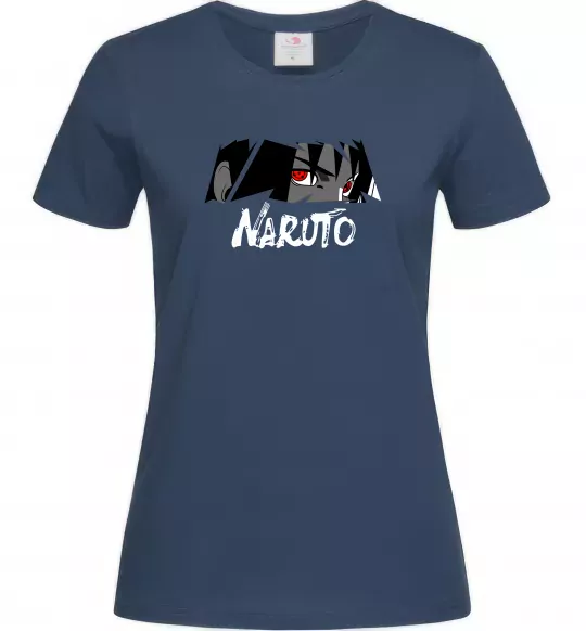 Жіноча футболка Naruito Uchiha Sasuke Темно-синій фото